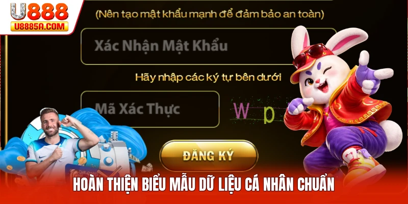 Hoàn thiện biểu mẫu dữ liệu cá nhân chuẩn
